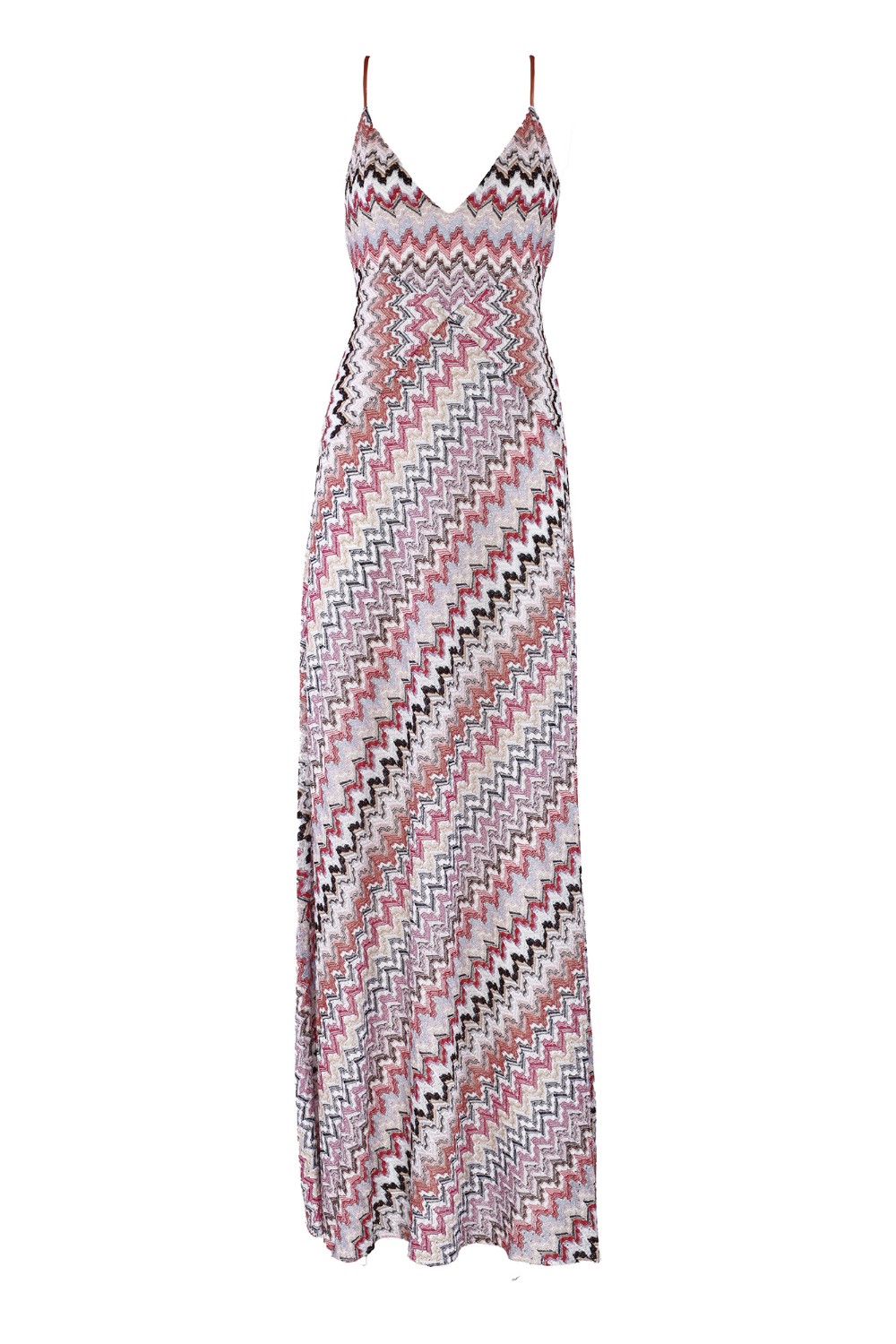 shop MISSONI  Abito: Missoni abito lungo in misto viscosa patchwork con lurex.
Scollatura asimmetrica.
Applicazione di paillettes.
Motivo zig zag.
Composizione: 84% Viscosa, 16% Fibra Metallizzata. 
Made in Italia.. DS24SG00 BR00UX-SM975 number 4276959